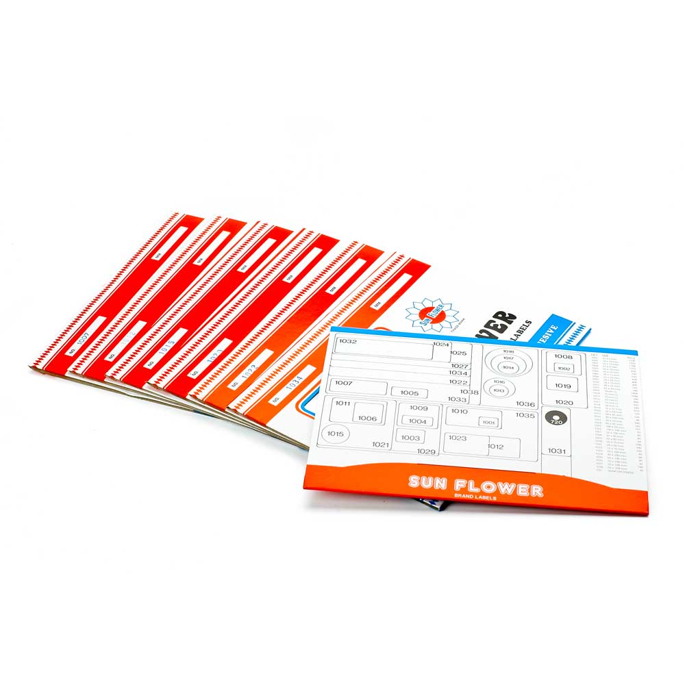 Sunflower Paper Labels